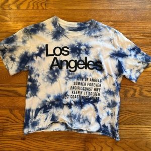 los angeles tie dye crop top!